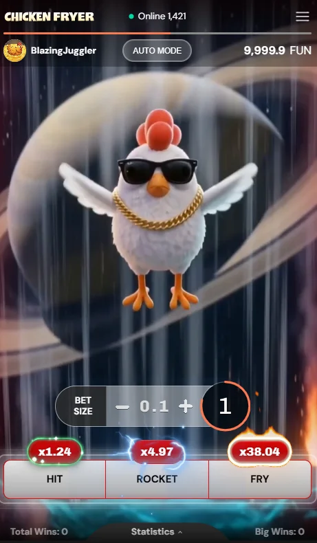 Chicken Fryer Swipe Game